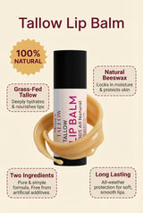 Tallow Lip Balm (Long lasting)