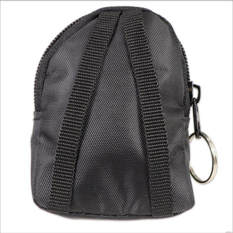 CPR Black Beltloop Keychain Backpack with Faceshield, Gloves, and Cleansing Wipes