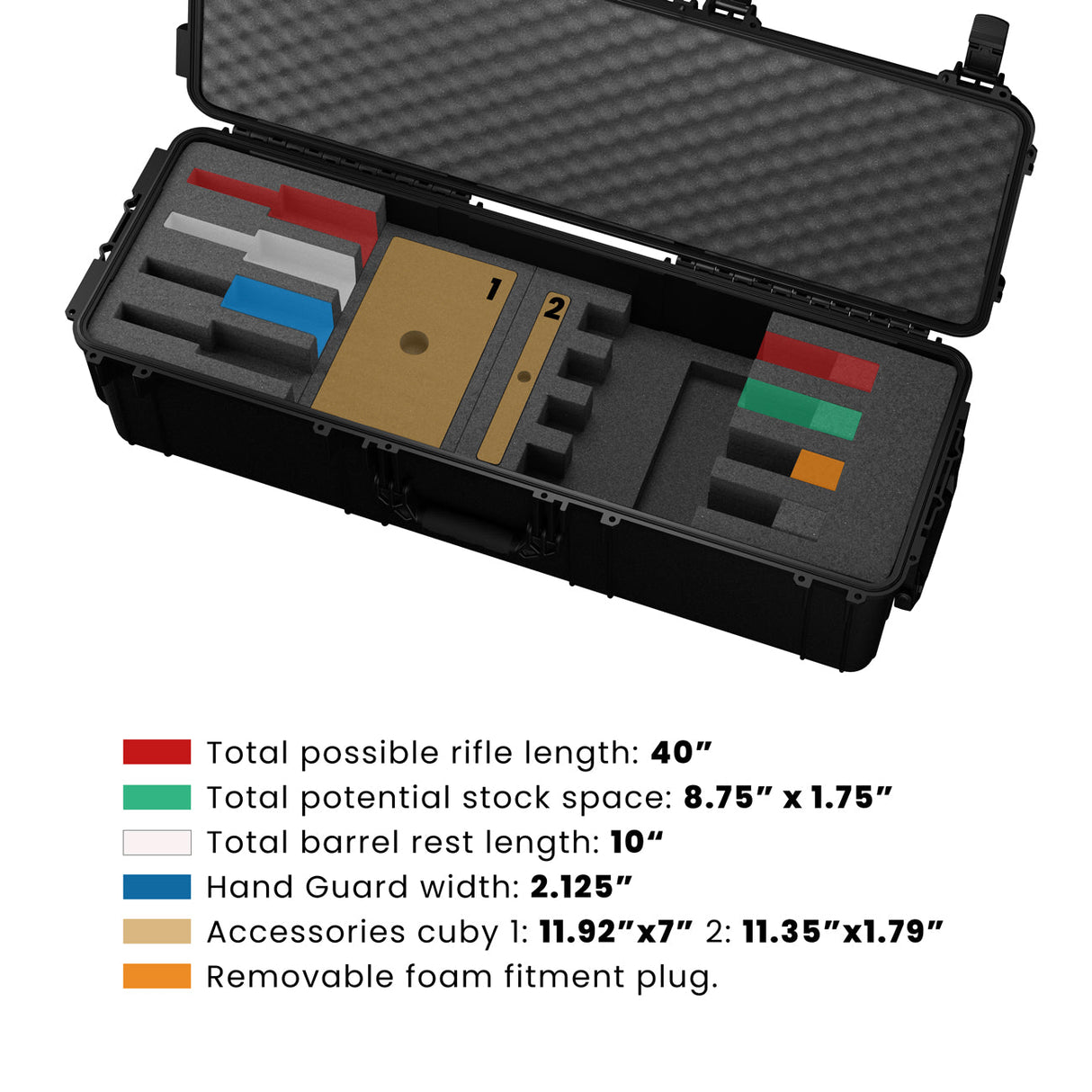 45" 4 Rifle Trunk #2191