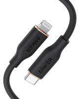 Anker <b>641</b> USB-C to Lightning Cable (Flow, 3 ft Silicone)