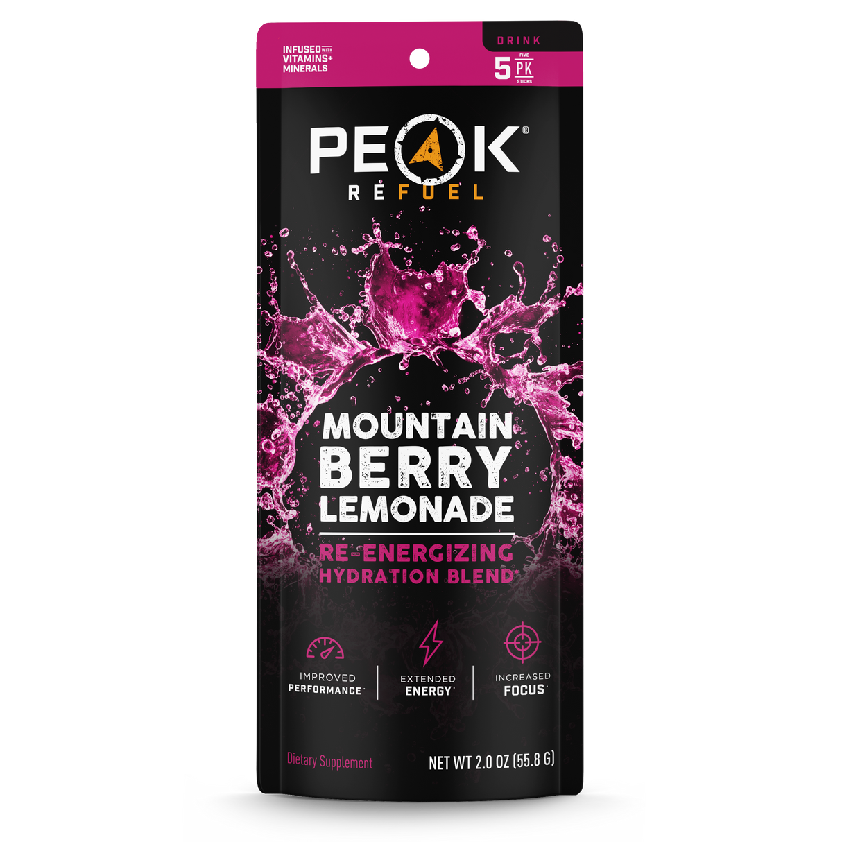 Mountain Berry Lemonade Re-Energizing Drink Sticks