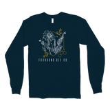 Abstract Flower Long Sleeve Tee Shirt