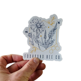 Abstract Flowers Vinyl Sticker