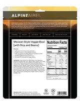 AlpineAire Mexican Style Veggie Bowl | Vegetarian & Gluten-Free Cook-in-Pouch Meal