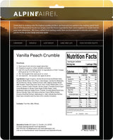 AlpineAire Vanilla Peach Crumble | Cook-in-Pouch Dessert