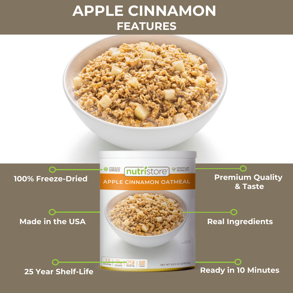 Apple Cinnamon Oatmeal Freeze Dried - #10 Can