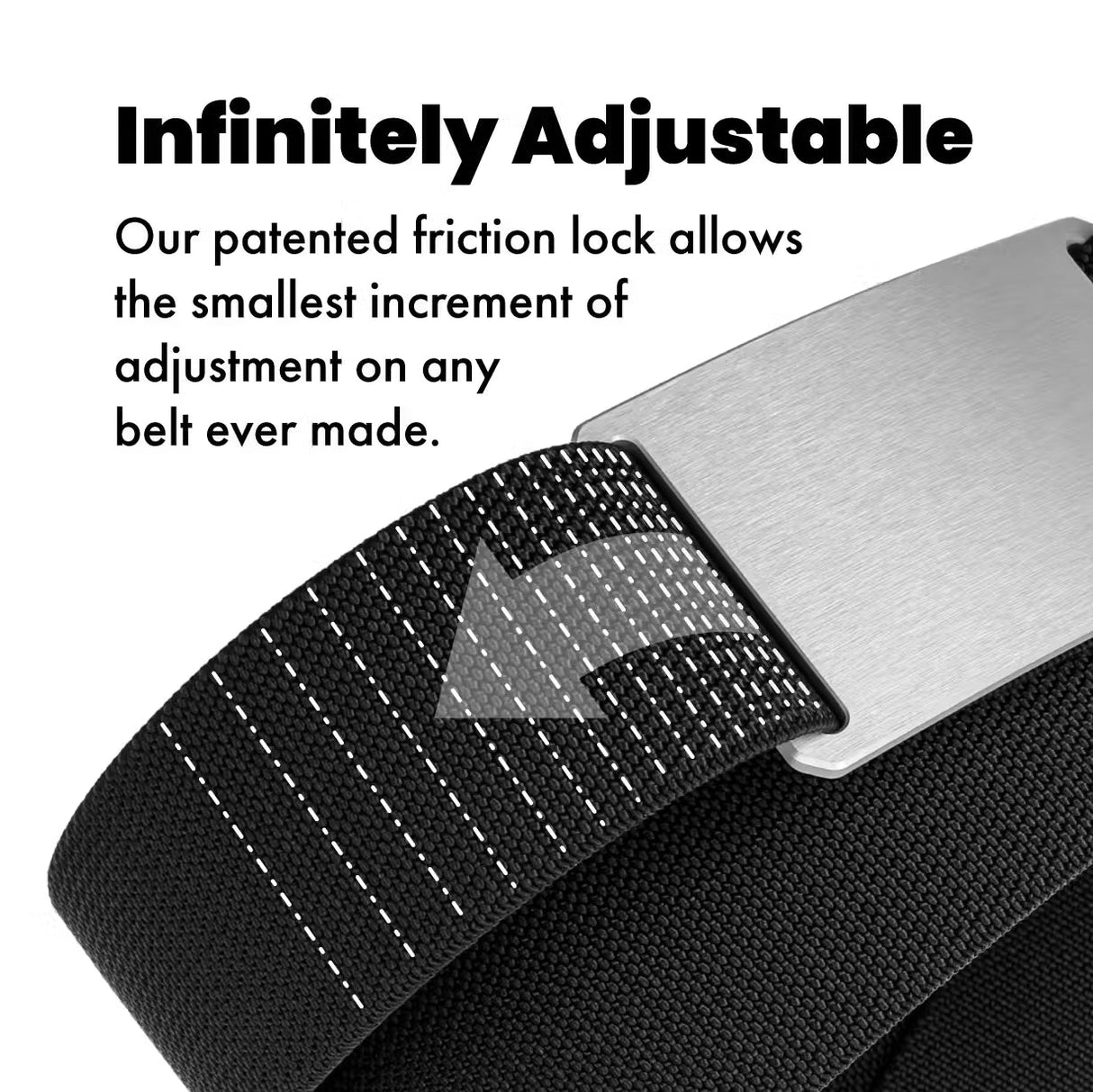 G-Flex Gunmetal Belt 1.5"