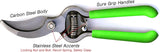 GARDEN GURU Classic Bypass Pruning Shears Clippers & Garden Tool Blade Sharpener
