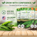 Garden Guru Sugar Snap Pea Seeds 3-Pack - Non-GMO