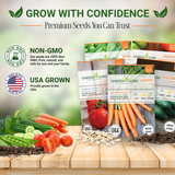 Garden Guru Vegetable Seed Set - Non-GMO Heirloom