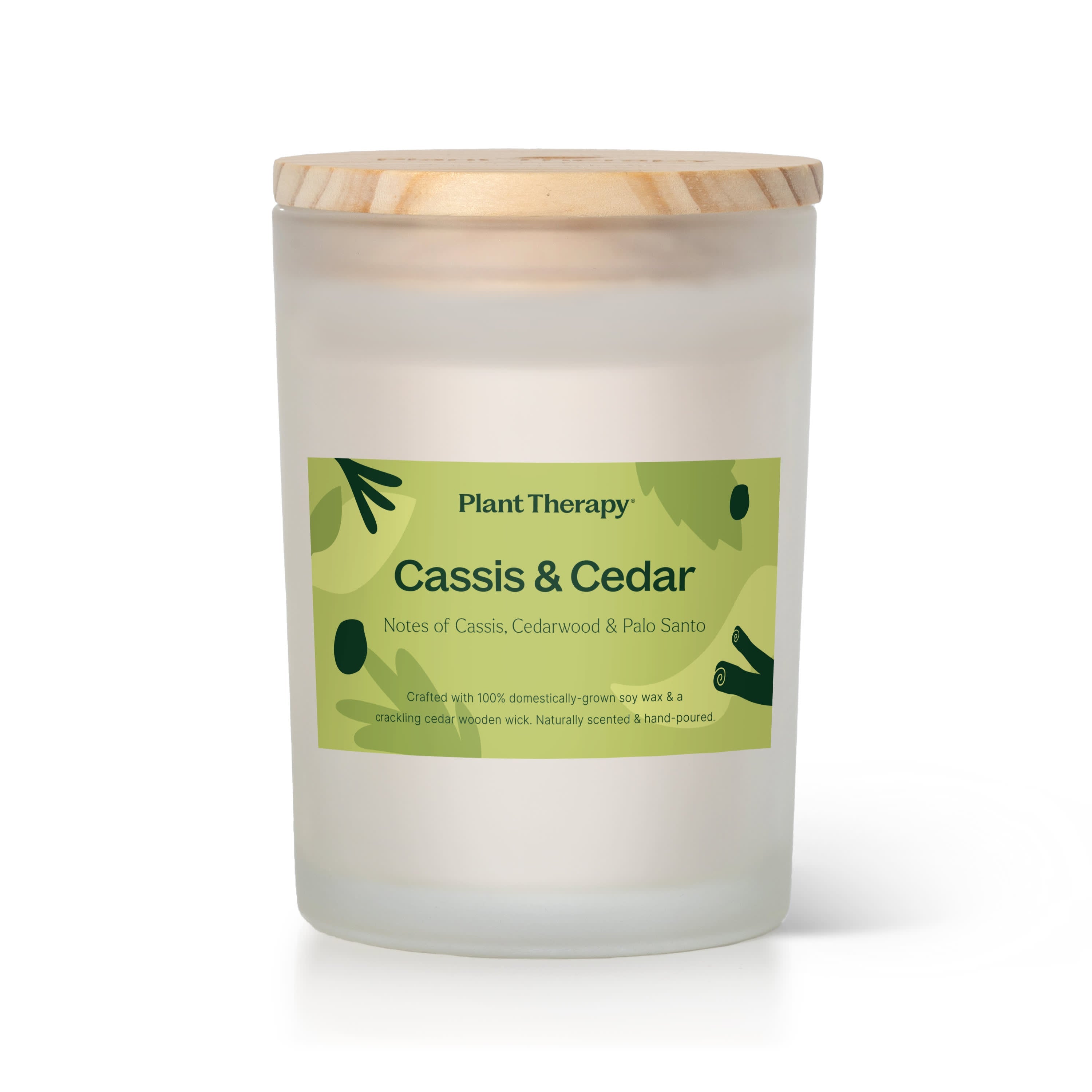 Cassis & Cedar Naturally Scented Candle - Thumbnail 2