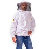 Classic Cotton Beekeeping Jacket with Round Veil