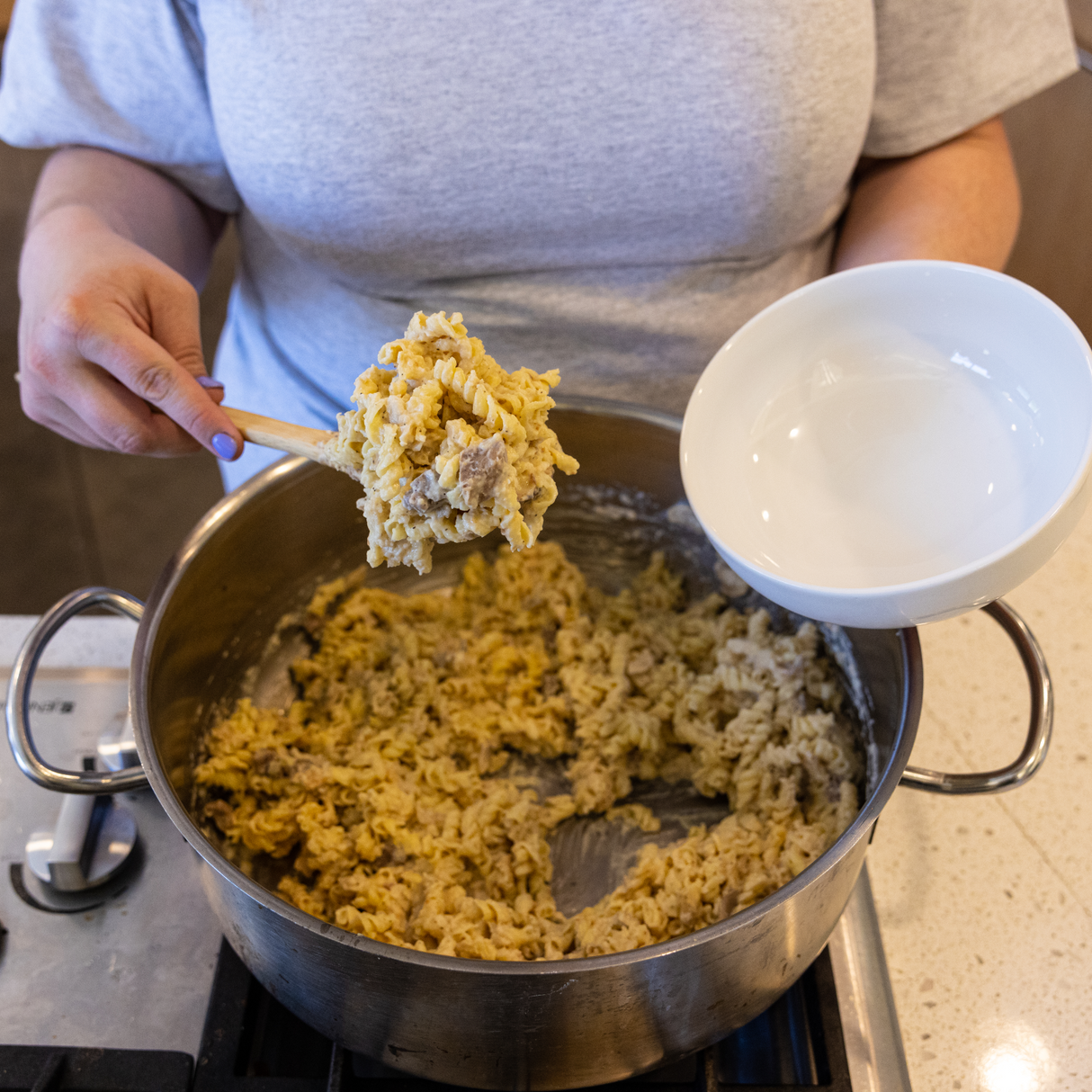 Creamy Pasta and Beef Freeze Dried - #10 Can