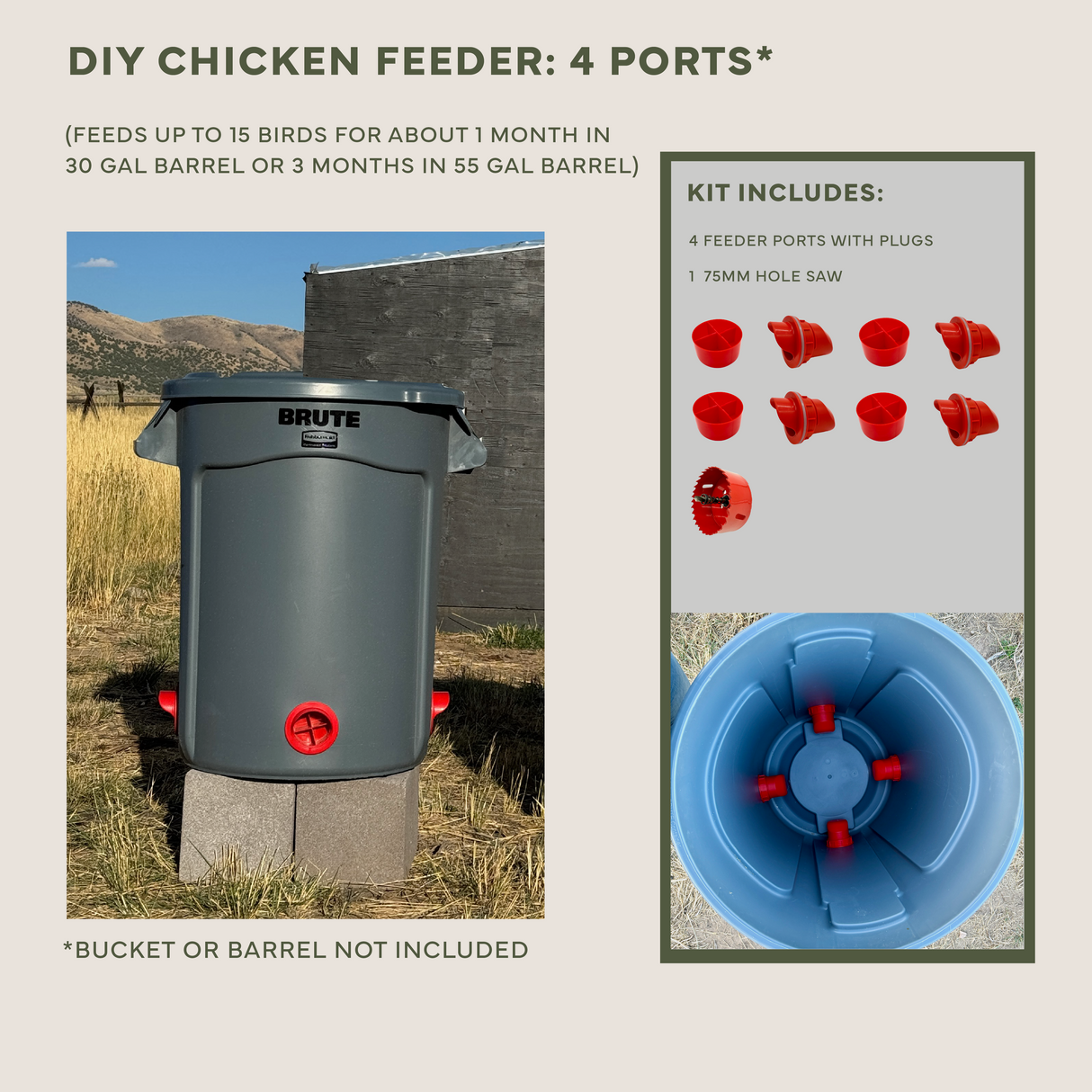 Easy Chicken Feeder and Automatic Chicken Waterer Kits – Chicken Chores Just Got 20X Easier