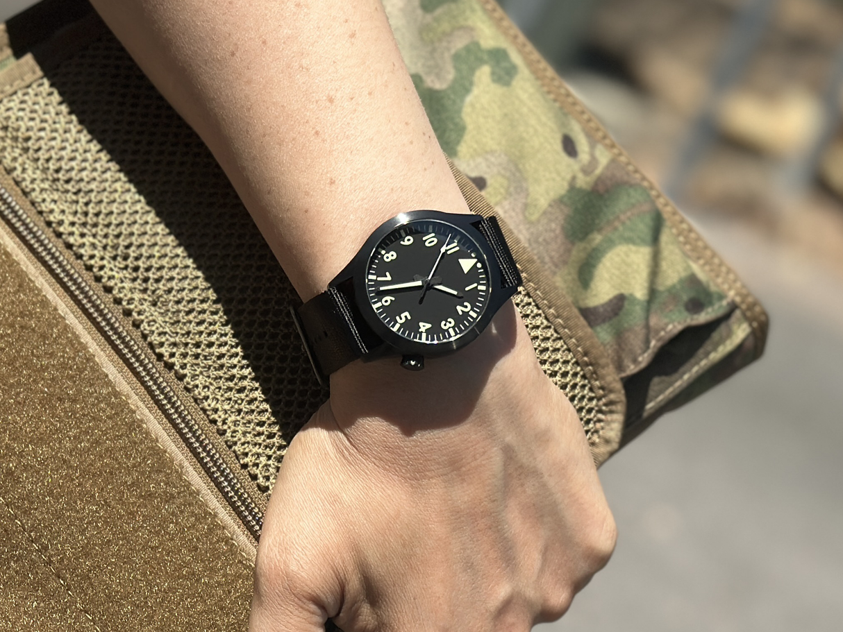 DLC Stainless Steel Pilot Automatic Watch by Maratac®