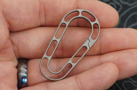 Titanium Skeleton EDM Carabiner
