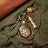 Pirate Goods Peso Pocket v5 Keychain Coin Holder – Leather Challenge Coin Case for EDC