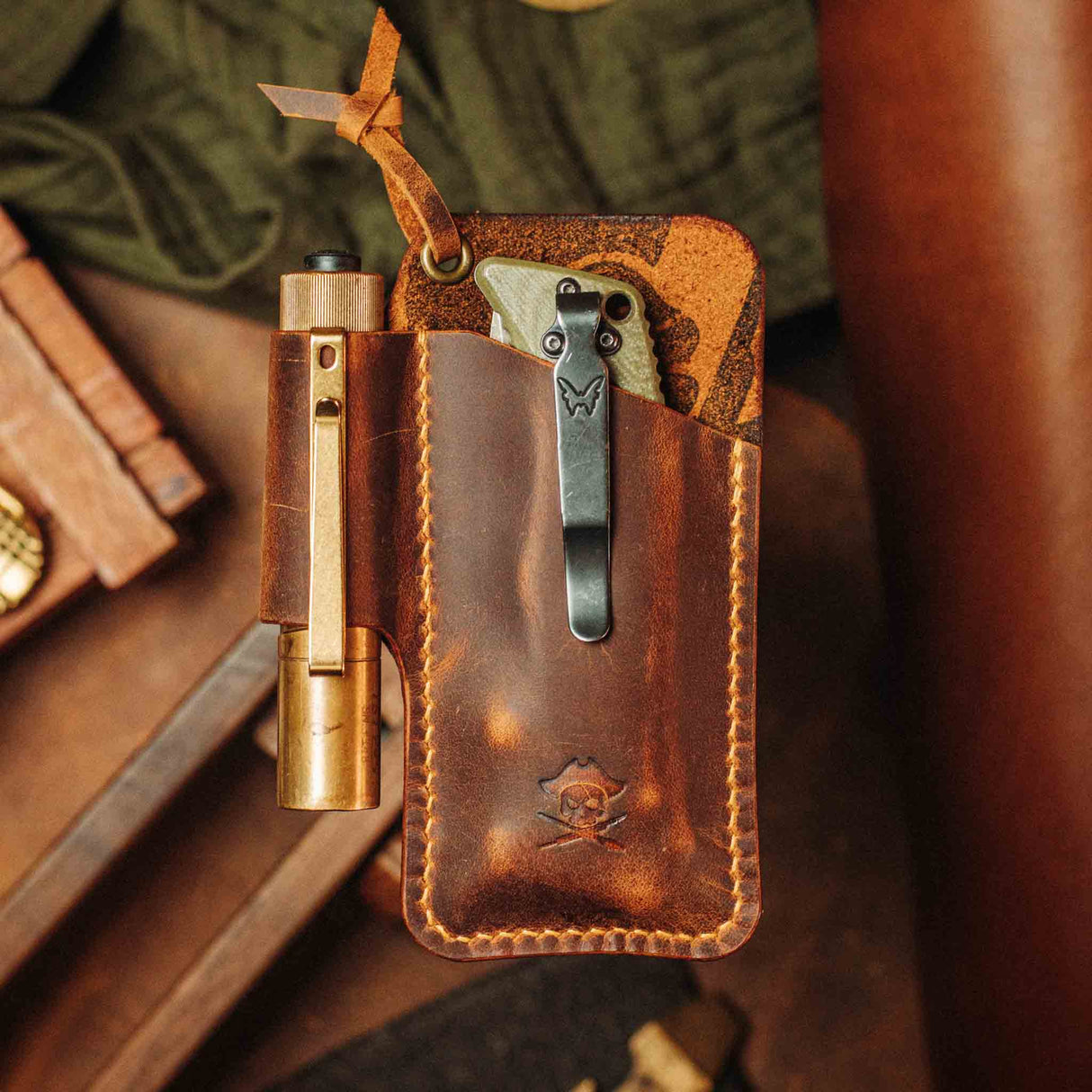 EDC Pocket Organizer - First Mate v3 | Leather Pocket Carrier