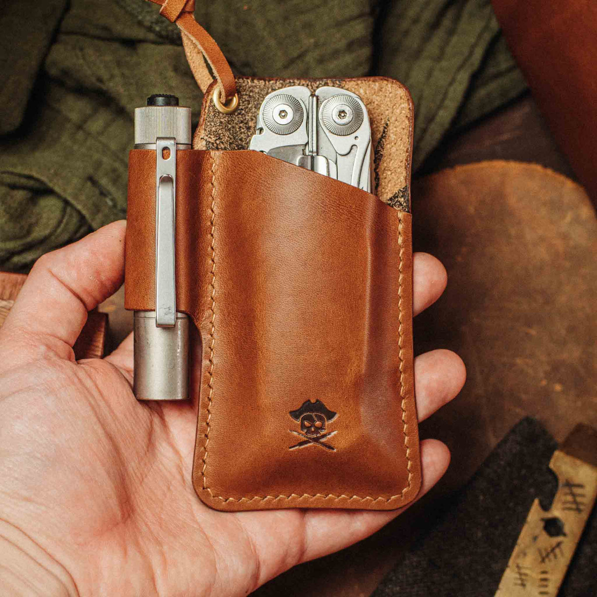 EDC Pocket Organizer - First Mate v3 | Leather Pocket Carrier