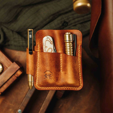 Pirate Goods First Mate Pocket Organizer – Leather EDC Pocket Carrier