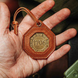 Pirate Goods Peso Pocket v4 Plus Coin Holder – Octagonal Leather Challenge Coin Case for EDC