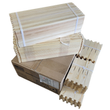 Deep 9 1/8-Inch Langsroth Frame, Grooved Top / Grooved Bottom With Double Wax Foundation