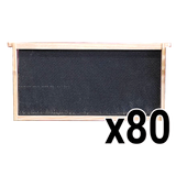 Deep 9 1/8-Inch Langsroth Frame, Grooved Top / Grooved Bottom With Double Wax Foundation