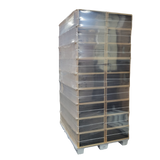 Deep 9 1/8-Inch Langsroth Frame, Grooved Top / Grooved Bottom With Double Wax Foundation