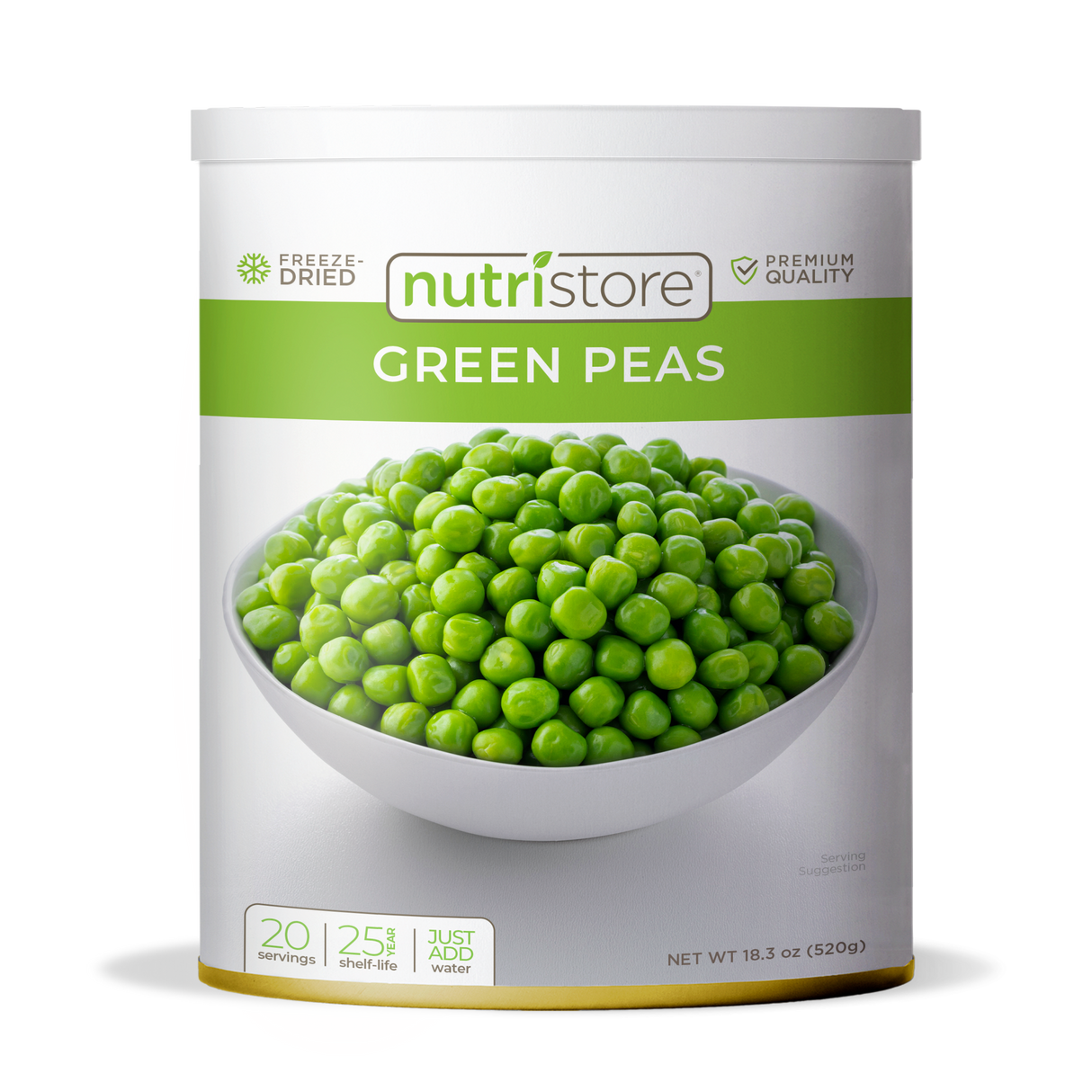 Green Peas Freeze Dried - #10 Can