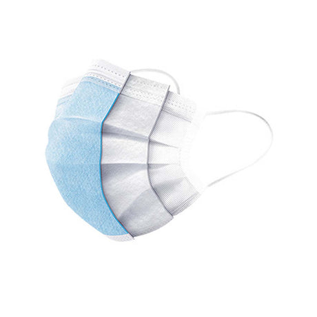 Disposable 3-ply Face Mask with Ear Loop, blue, Box of 50