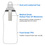 Collapsible Water Filter Bottle – 600 ml HygieniSafe®