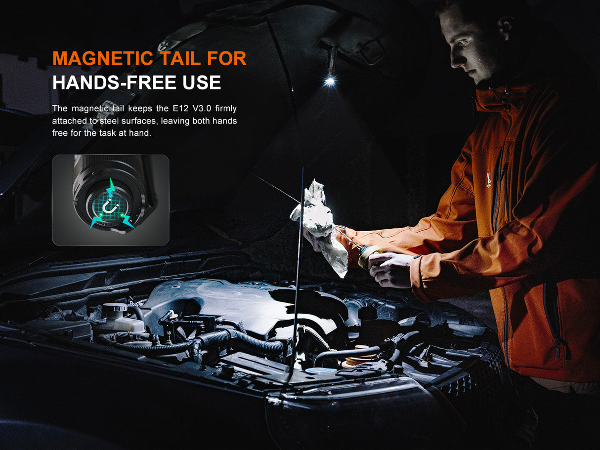 Fenix E12 V3 Pocket EDC AA Flashlight