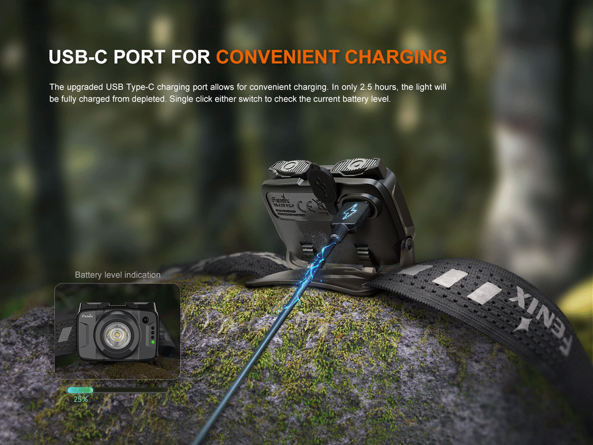 Fenix HL12R V2 Ultralight Outdoor Rechargeable Headlamp