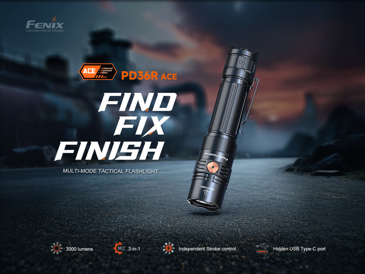 Fenix PD36R ACE Customizable Multi-Mode Flashlight