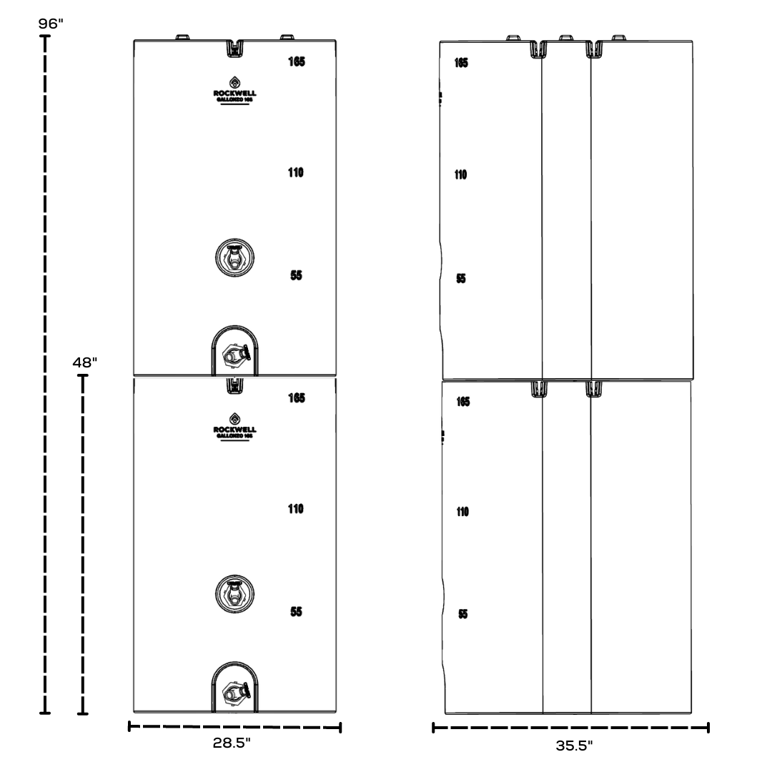 Gallonzo 165 Gallon - 2 Pack Bundle