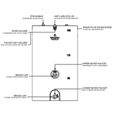 Gallonzo 165 Gallon Water Tank