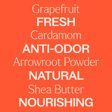 Grapefruit Cardamom Natural Deodorant