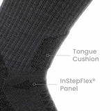 3 Pack Graphite - Hike Crew Midweight Merino Wool Sock