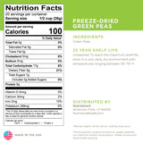 Green Peas Freeze Dried - #10 Can