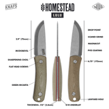 Homestead Lulu Fixed Blade Knife