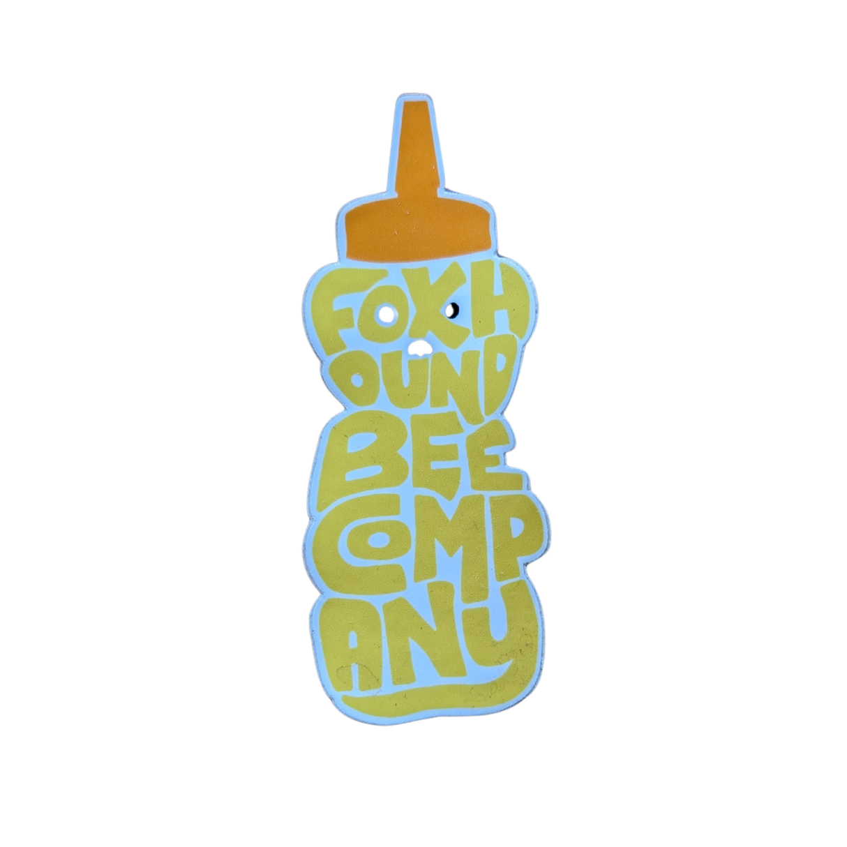 Honeybee Bear-Shaped Vinyl Sticker