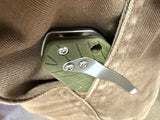 OD Green G10 - Topo-Trekker D2 Pocket Knife By Maratac®