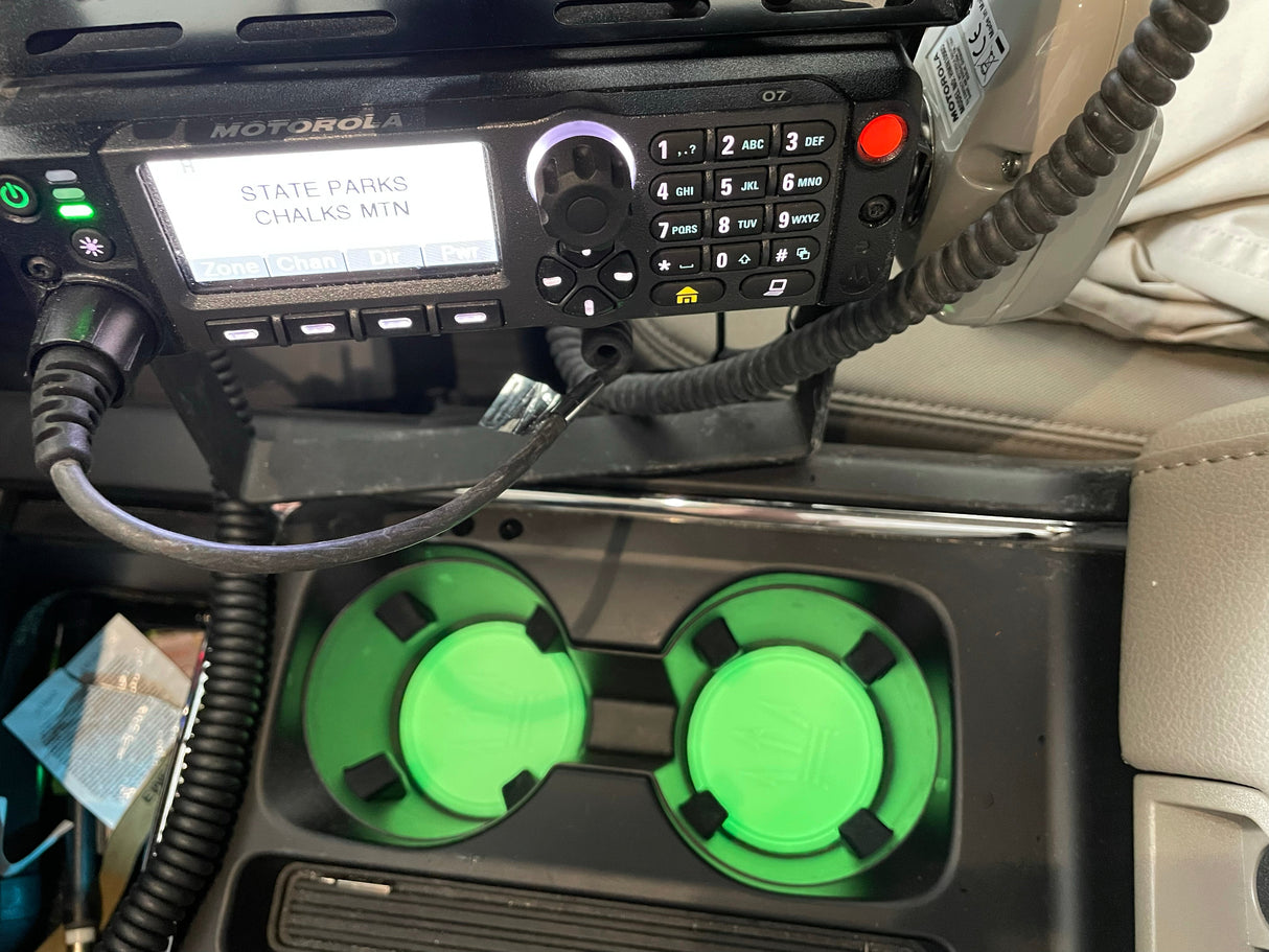 U - Cut Glow DIY Car Coaster Insert by Maratac® ( 2 Pack )