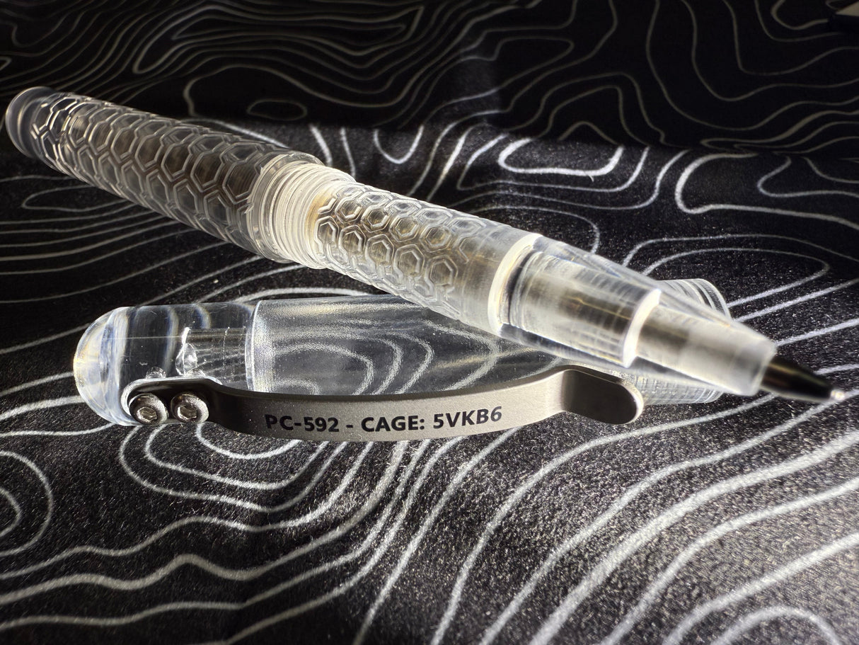 Polycarbonate Embassy Pen ( Vapor Polish Clear Finish ) 🔥 New 🔥