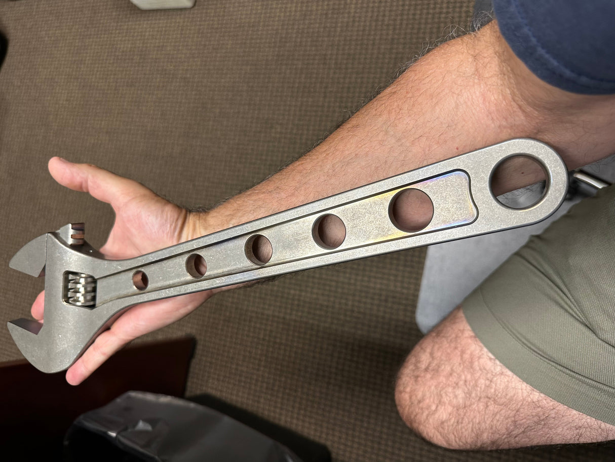 18 Inch - Titanium Adjustable Wrench - ( NSN Pending )  ( Worlds Largest ) - 🚨 In Stock! 🚨
