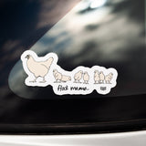 "Flock Mama & Chicks" Sticker