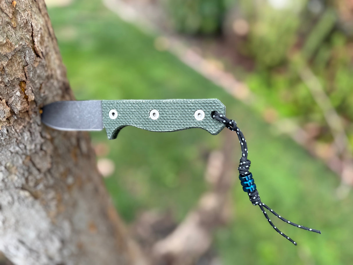 Compact R4A Slim - Ready 4 Action Knife / D2 Fixed Blade ( MICARTA Scales ) 🔥 New 🔥