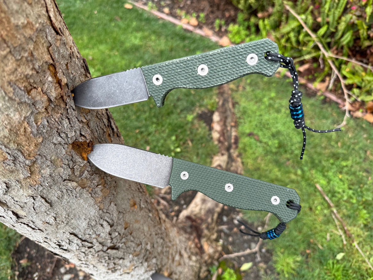 Compact R4A Slim - Ready 4 Action Knife / D2 Fixed Blade ( MICARTA Scales ) 🔥 New 🔥