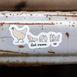 "Flock Mama & Chicks" Sticker