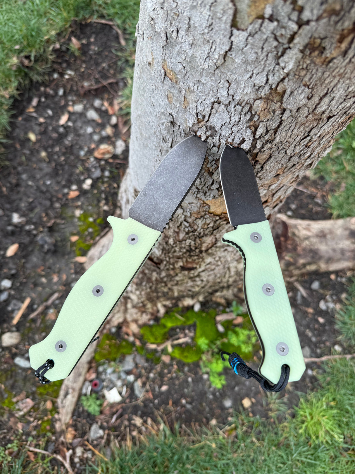 Compact R4A Slim- Ready 4 Action Knife / D2 Fixed Blade ( UGM GLOW Scales ) 🔥 New 🔥